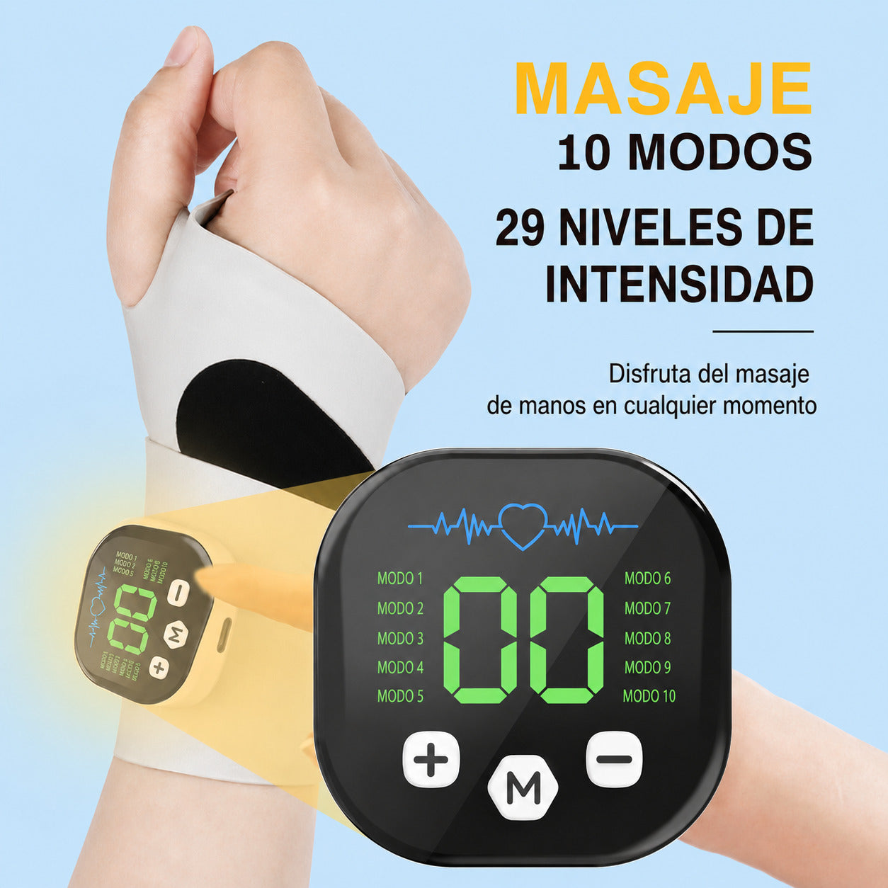 Masajeador de muñeca EMS